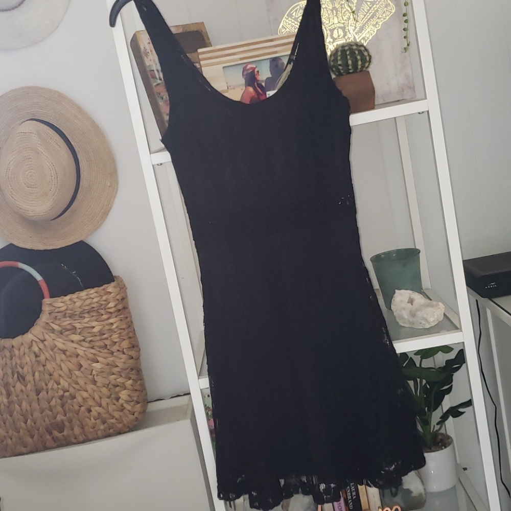 Juniors Black Lace Dress